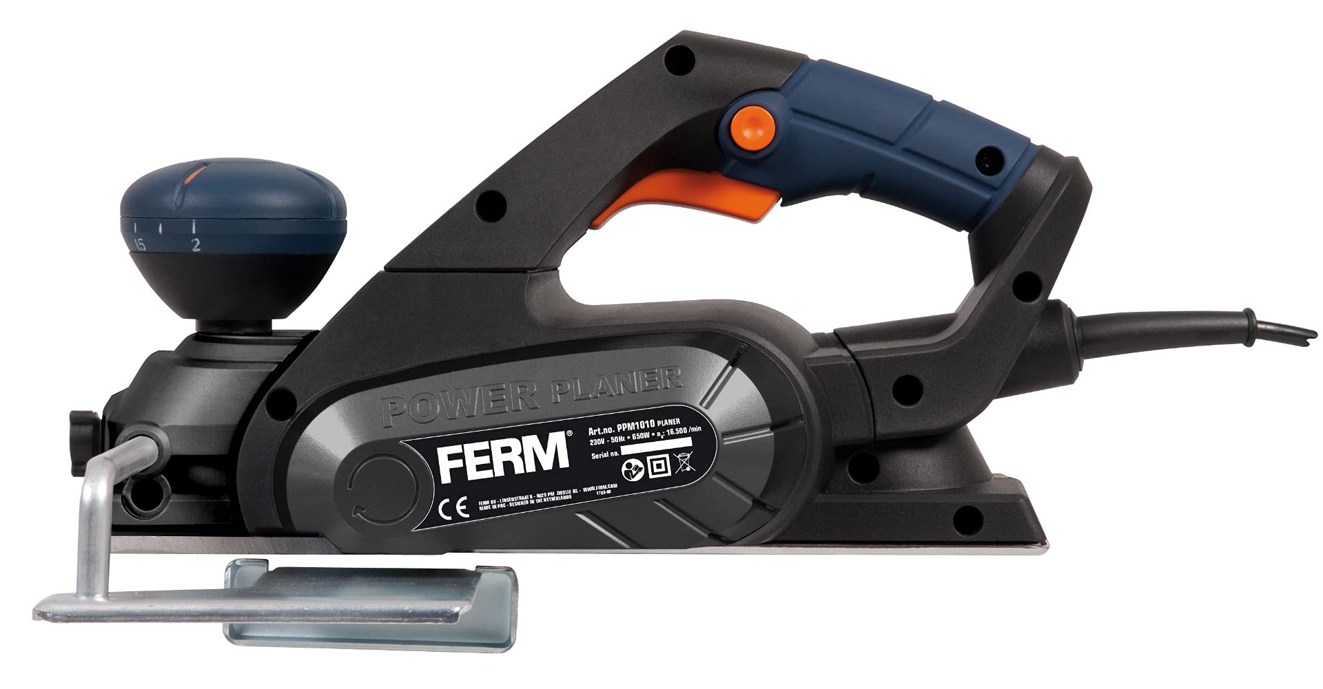 FERM PPM1010 pialla elettrica 650W 82 mm profondità 2 mm