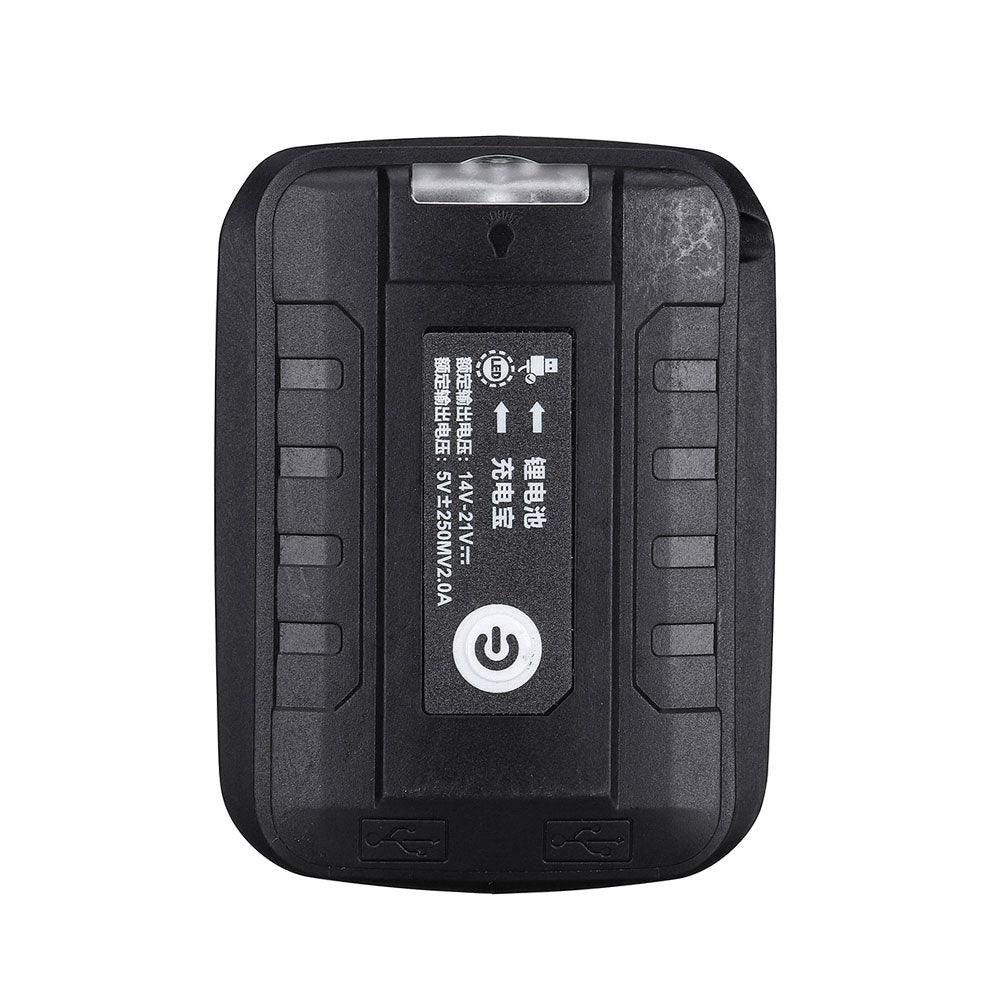 ONEVAN Tool Accessories Adattatore Batteria-USB Doppia USB nero
