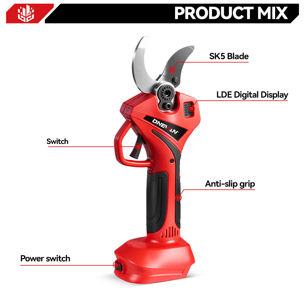 ONEVAN Garden Tools forbici potatura 61mm brushless Makita 18V