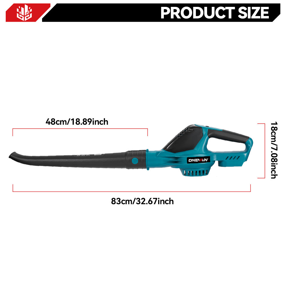 ONEVAN Garden Tools Soffiatore 500W 5 Velocità con 2 Batterie