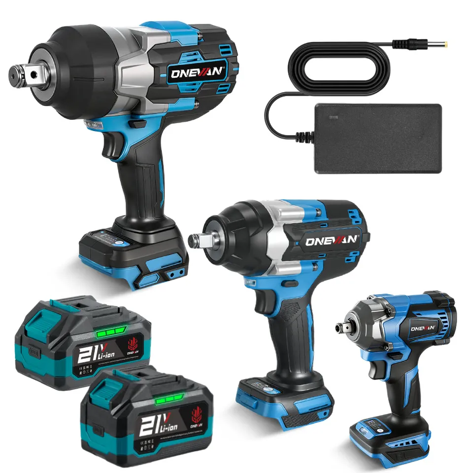 ONEVAN Cordless Tool Set Kit 3 Avvitatori 3500N·m 3.0Ah