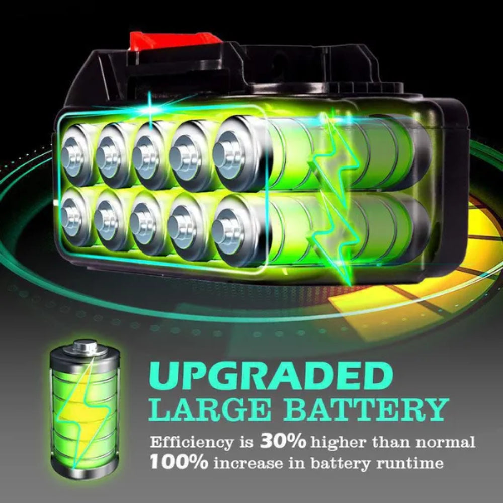 ONEVAN Batteria 18V 388VF 3.0Ah Li-Ion con Caricatore