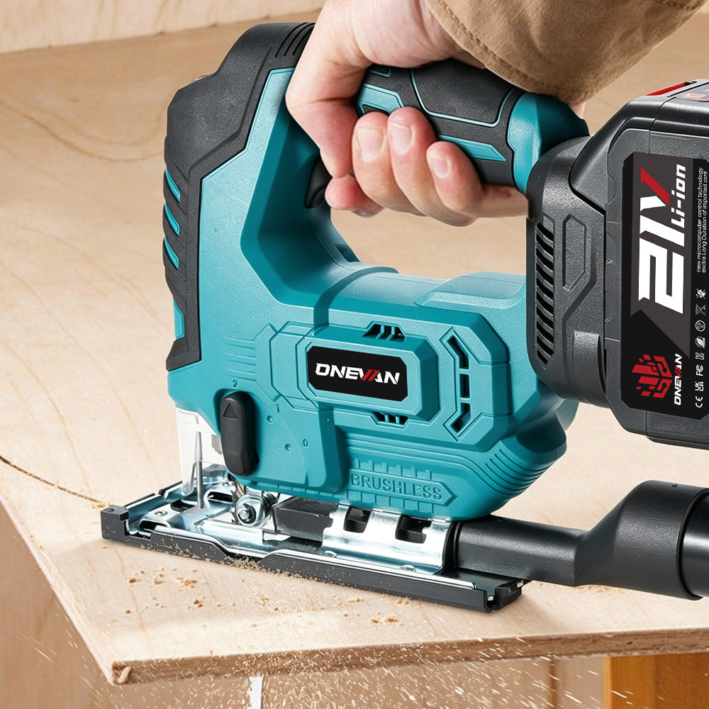 ONEVAN Woodworking Tools seghetto alternativo 135mm 2 batterie EU