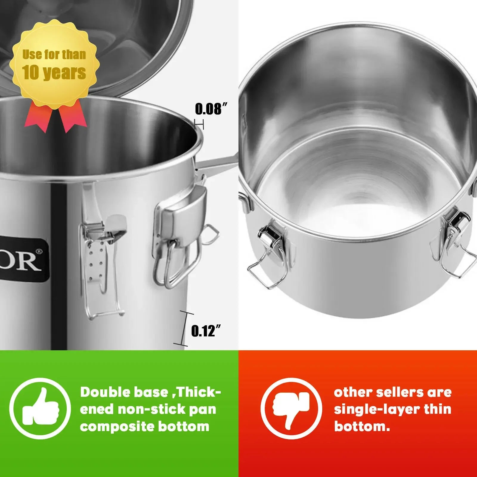 Sihao Home Appliance Distillatore 5 Gal inox rame 21L con pompa