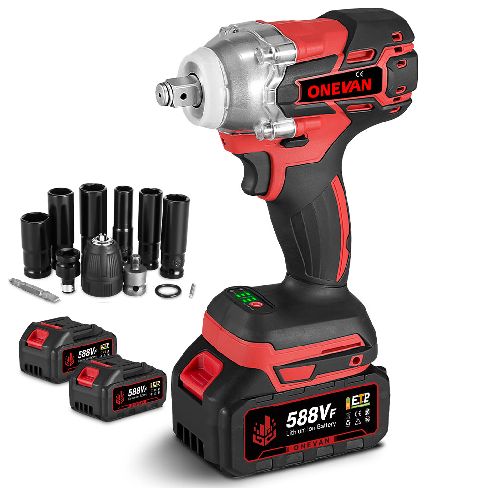 ONEVAN Automotive Tools chiave impulsi 1/2" 520N·m rossa EU