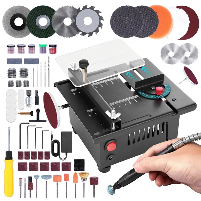 ONEVAN Woodworking Tools Mini Sega Banco 220V 63mm 96W