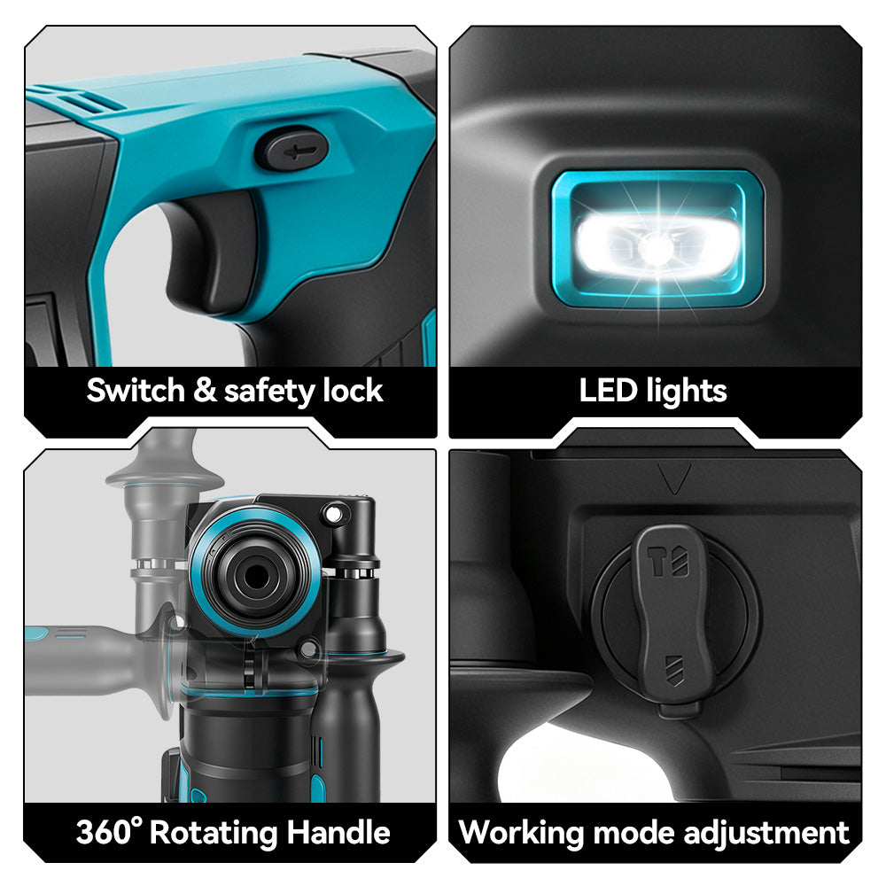 ONEVAN Home Improvement Tassellatore 24mm 500W 18V 8 accessori