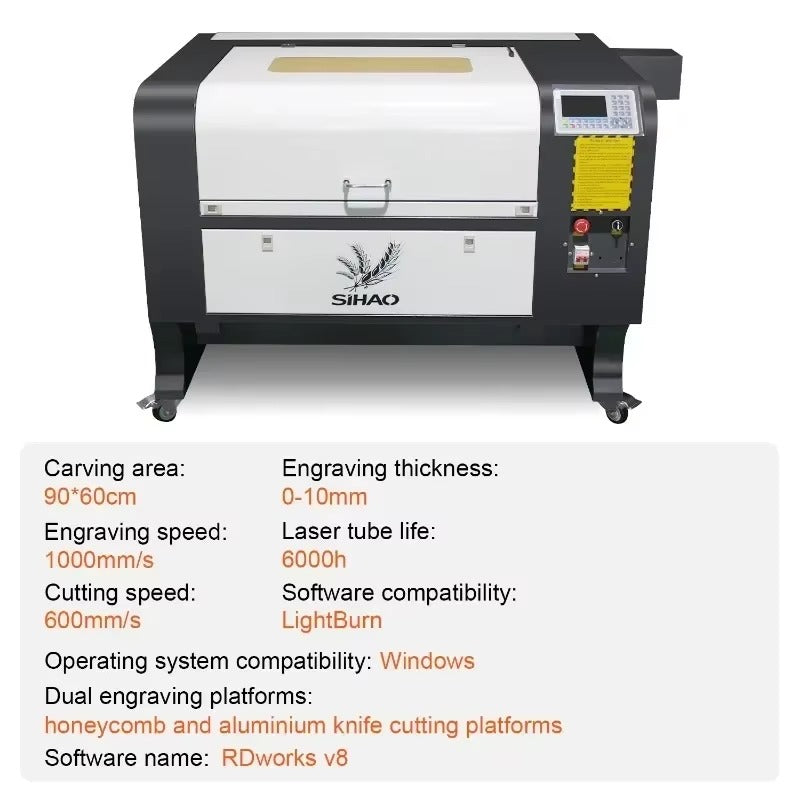 Sihao Laser Engraving Machine incisore 80W 700x500mm 220V