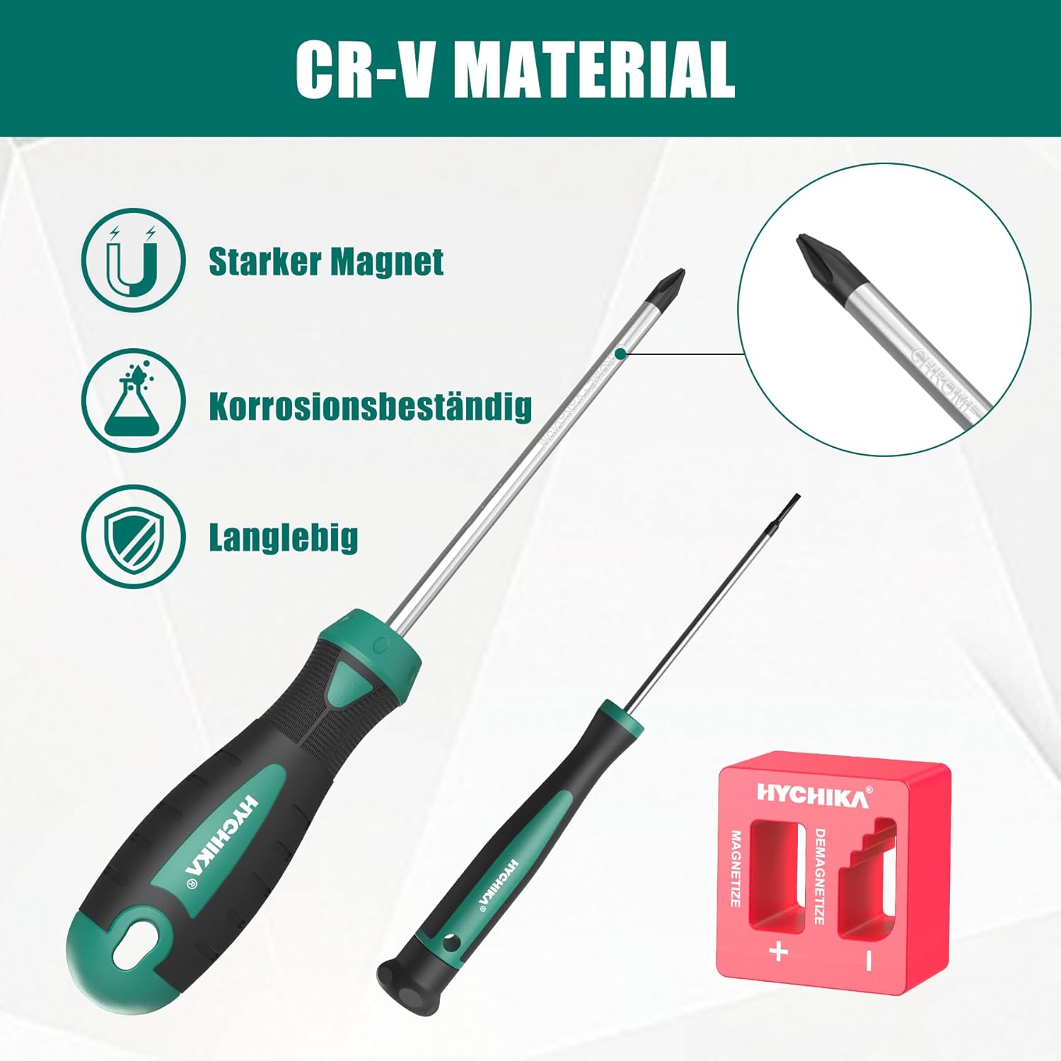 HYCHIKA Set Cacciaviti 51 Pezzi CR-V Magnetici