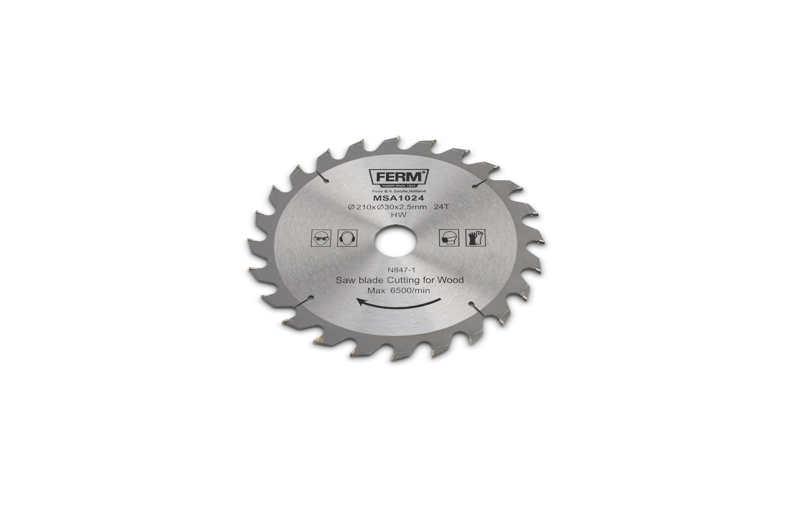 Ferm MSA1024 Lama Sega 210 mm 24 Denti per Legno