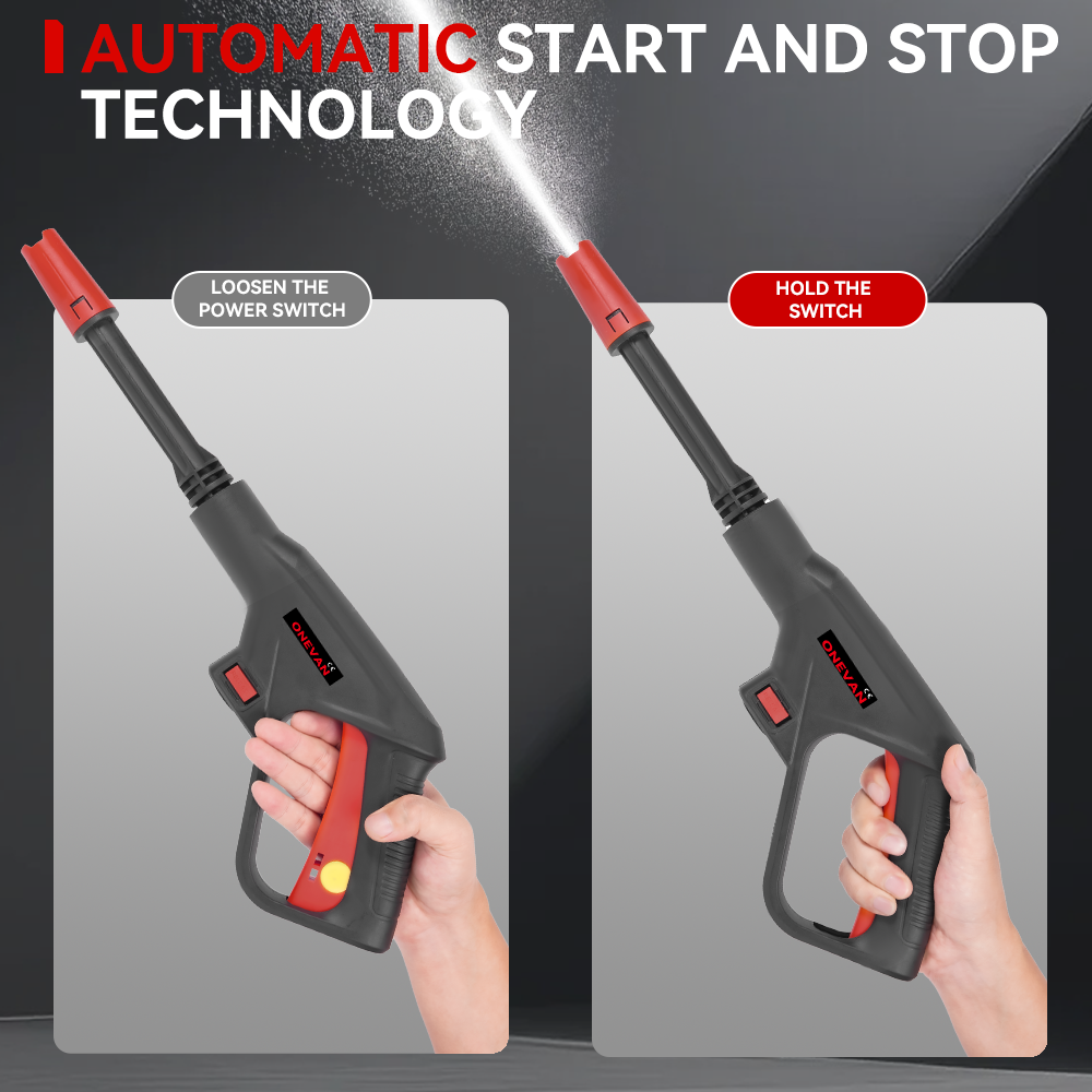 ONEVAN Automotive Tools Idropulitrice a Batteria 15Bar 2Batt