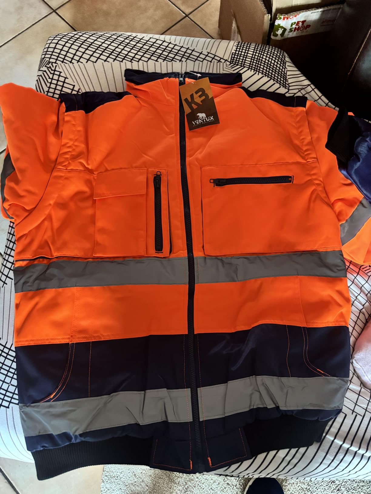 Ventux Giacca Alta Visibilità Softshell XXL Antipioggia