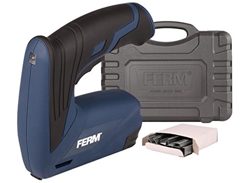 Ferm ETM1005 graffatrice a batteria 3,6V con graffette