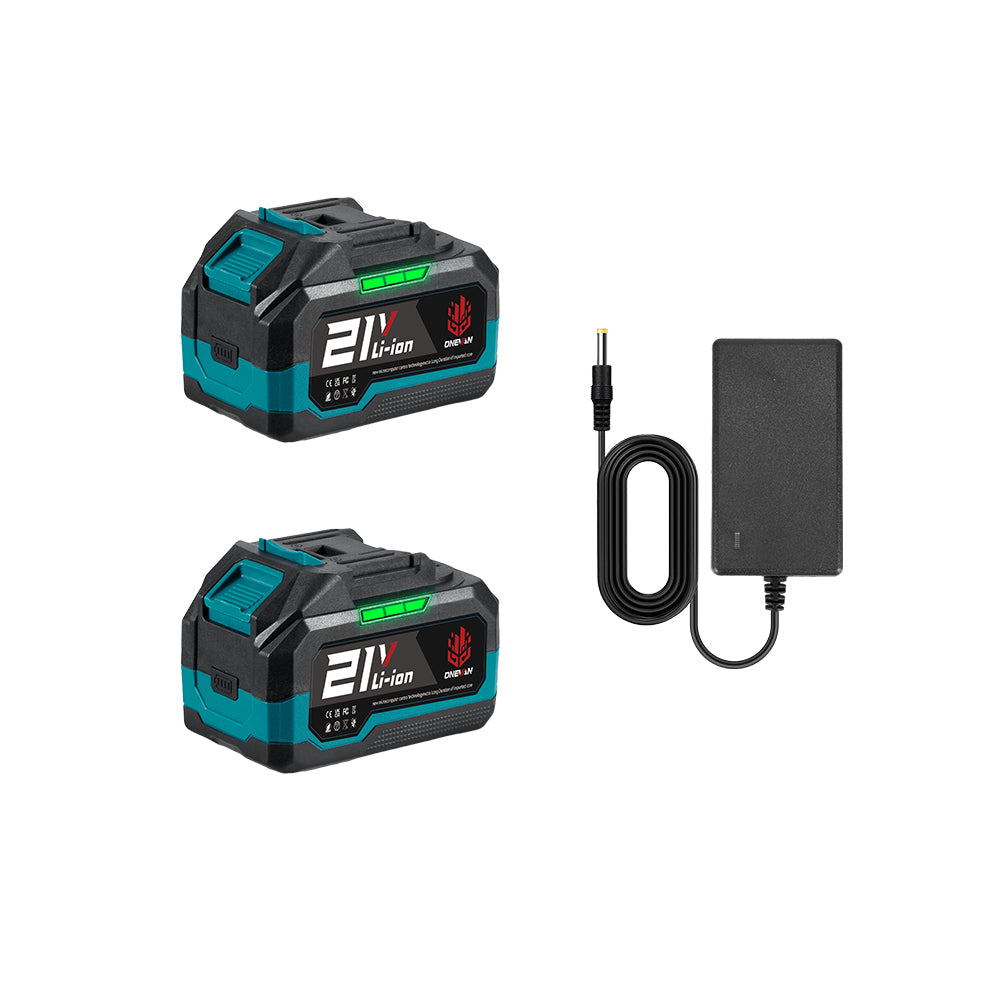 ONEVAN Cordless Tool Set kit smerigliatrice 125mm + rivettatrice 3Ah