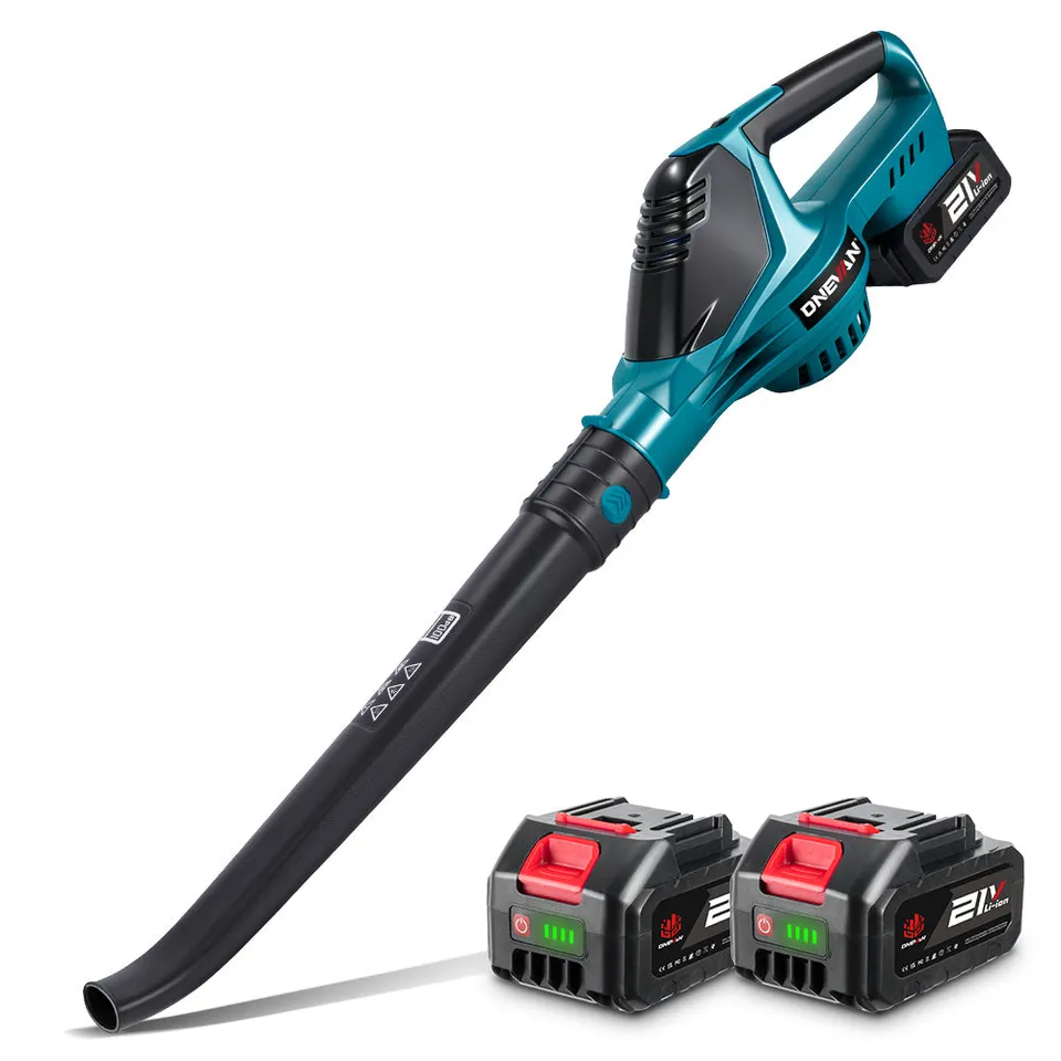 ONEVAN Garden Tools Soffiatore 500W 5 Velocità con 2 Batterie