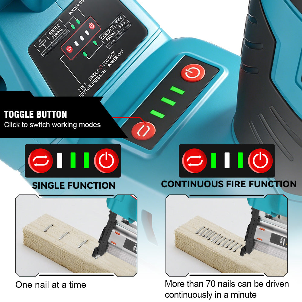 ONEVAN Woodworking Sparachiodi 2in1 F15-F50 Blu solo corpo