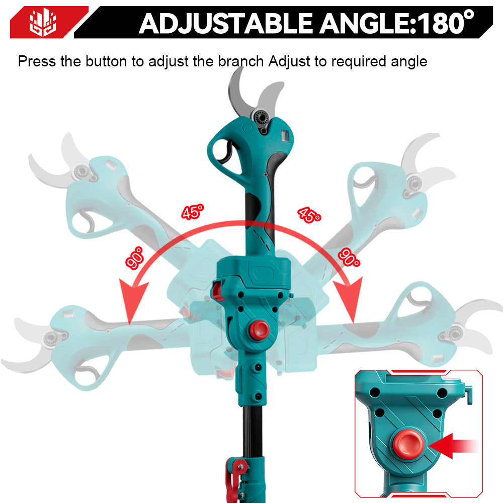 ONEVAN Garden Tools forbici potatura 45mm 2 batterie taglio 40mm
