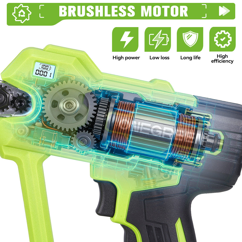 ONEVAN Garden Tools forbici potatura 30mm brushless 2 batterie