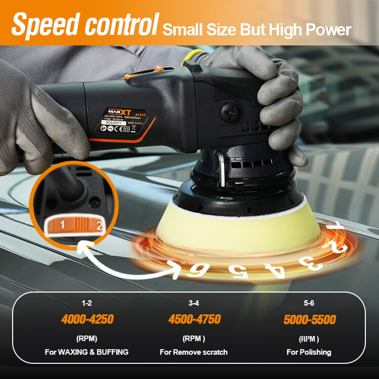 MAXXT MOP71012-5 lucidatrice orbitale 710W 125 mm orbita 12
