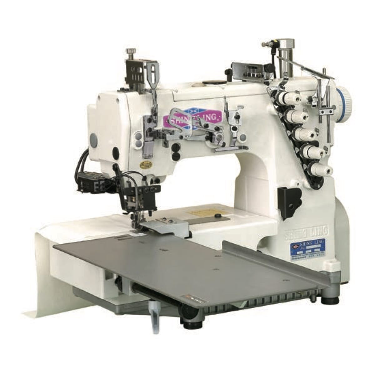 Shing Ling FG-798-TF-SAS Macchina Piana Interlock 3 Aghi
