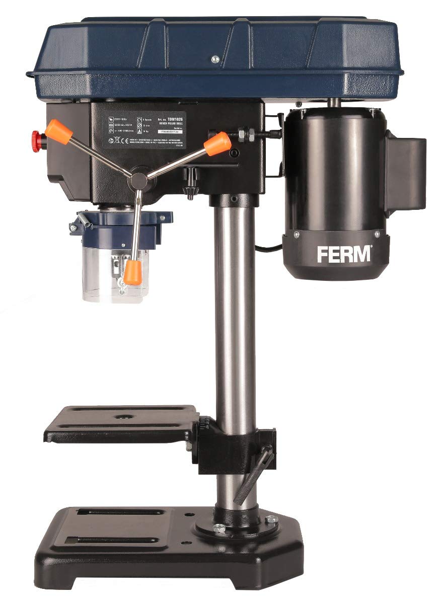 FERM TDM1026 Trapano a Colonna 350W Mandrino 13mm