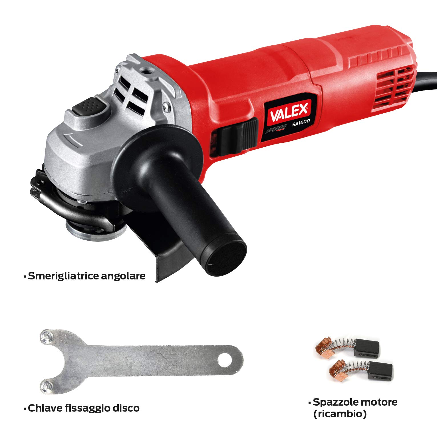 Valex SA1600 smerigliatrice angolare 1600W dischi 115/125 mm