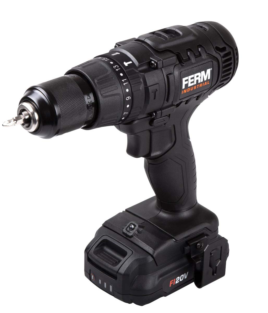 FERM CDM1147P Trapano a batteria 20V 50Nm 2x2,0Ah