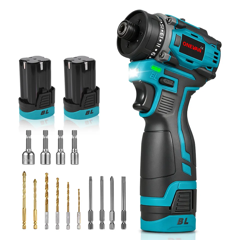 ONEVAN Home Improvement Avvitatore 16.8V 40Nm 14 Pezzi EU