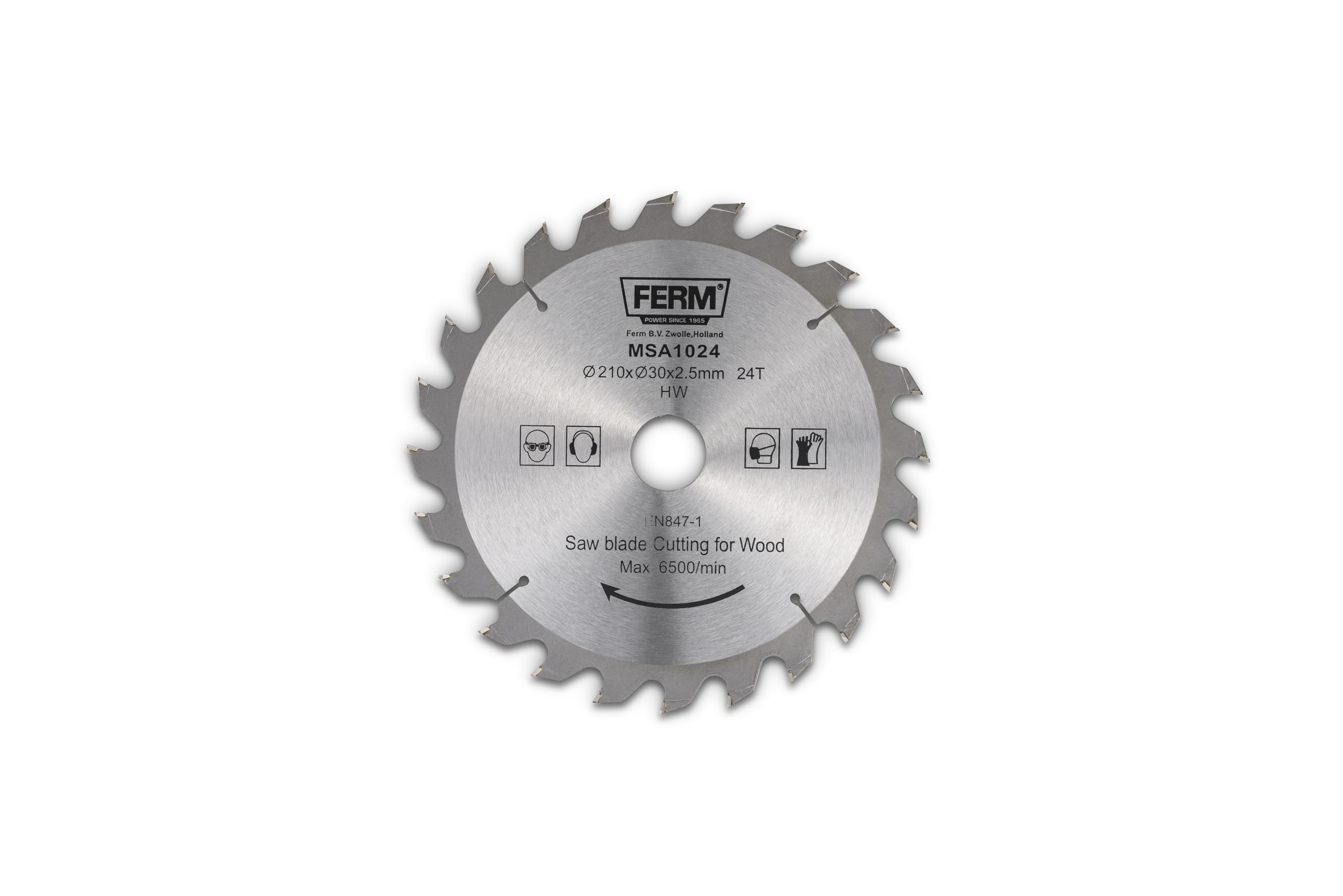 Ferm MSA1024 Lama Sega 210 mm 24 Denti per Legno
