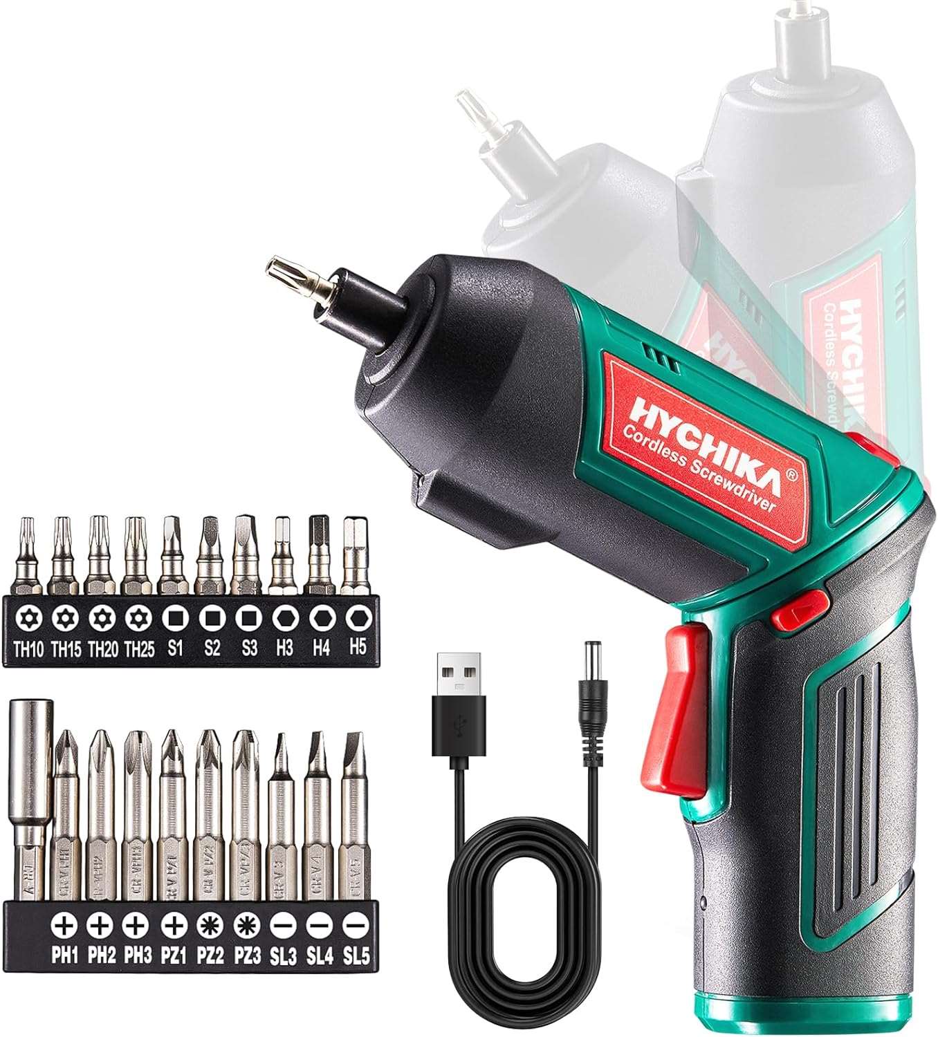 HYCHIKA CS69 Avvitatore Elettrico 3,6V 6Nm 20 Accessori