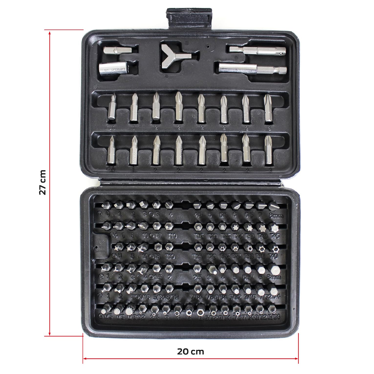Valex Set Inserti 100 Pezzi Attacco 1/4” Esagonale