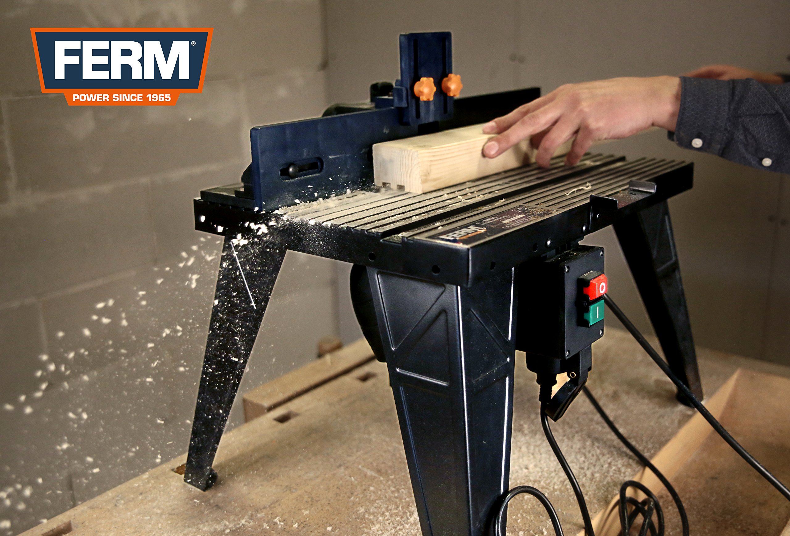 Ferm PRA1011 banco per fresatrice 455x330 mm guida angoli