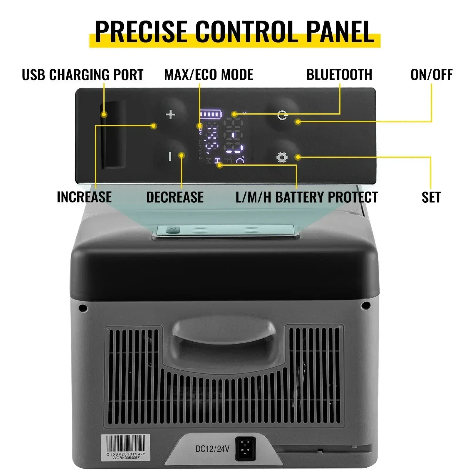 Sihao Car Fridge frigo auto 15L 12V/24V -20°C