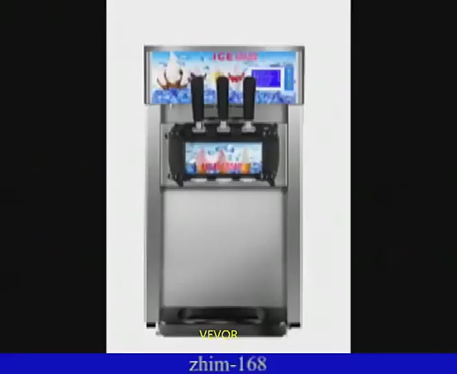 Sihao Ice Cream Maker gelatiera soft 3 gusti 18L/h LCD