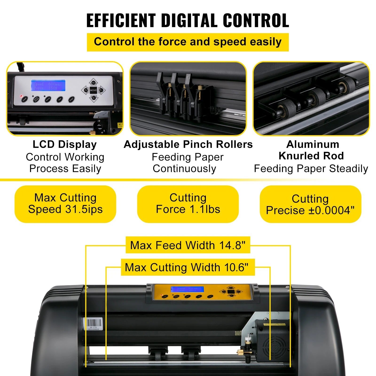 Sihao 375 Manual Plotter Taglio Vinile 14" 3 Lame Penna
