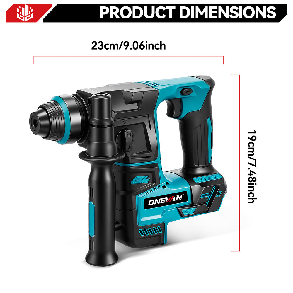ONEVAN Home Improvement Tassellatore 24mm 500W 18V 8 accessori