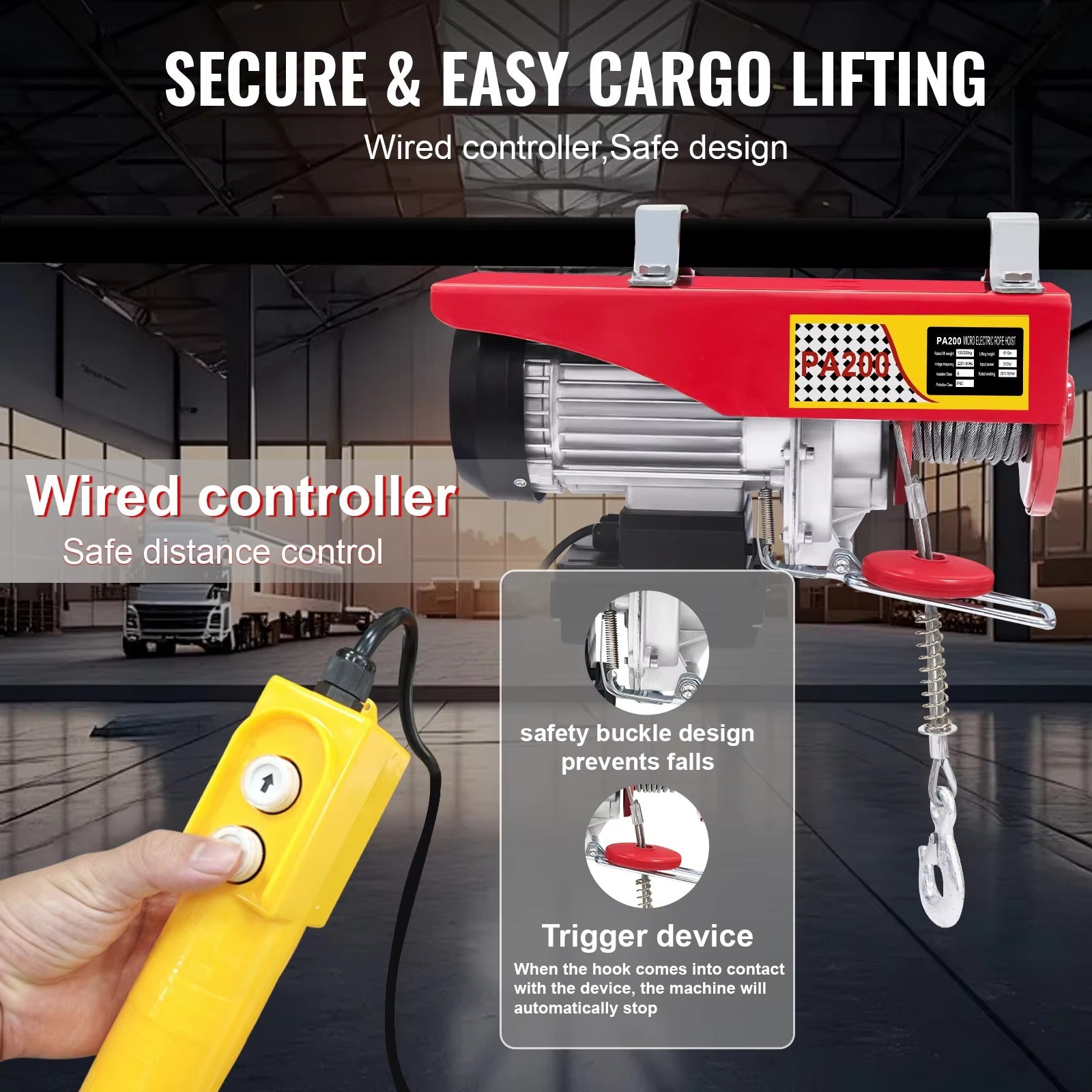 Sihao paranco elettrico 1320LBS telecomando 220V