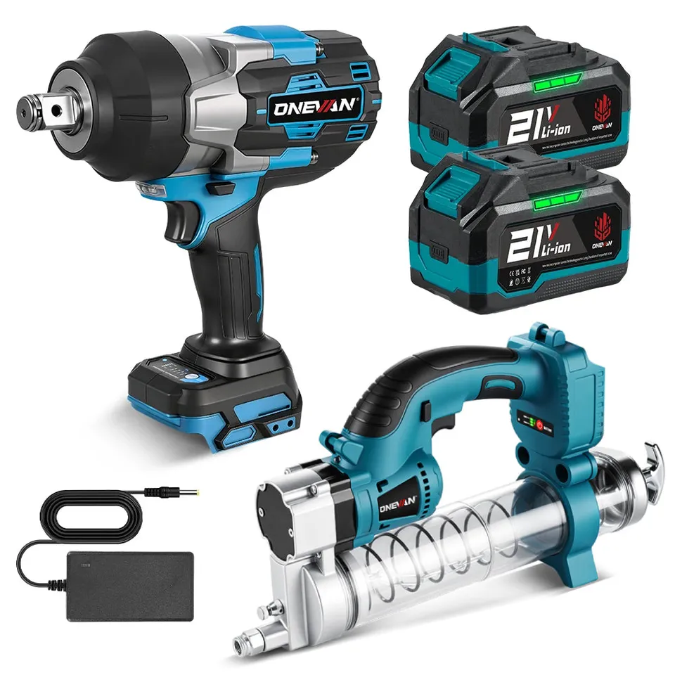 ONEVAN Cordless Tool Set Chiave 3/4" 3500Nm Ingrassatore Kit