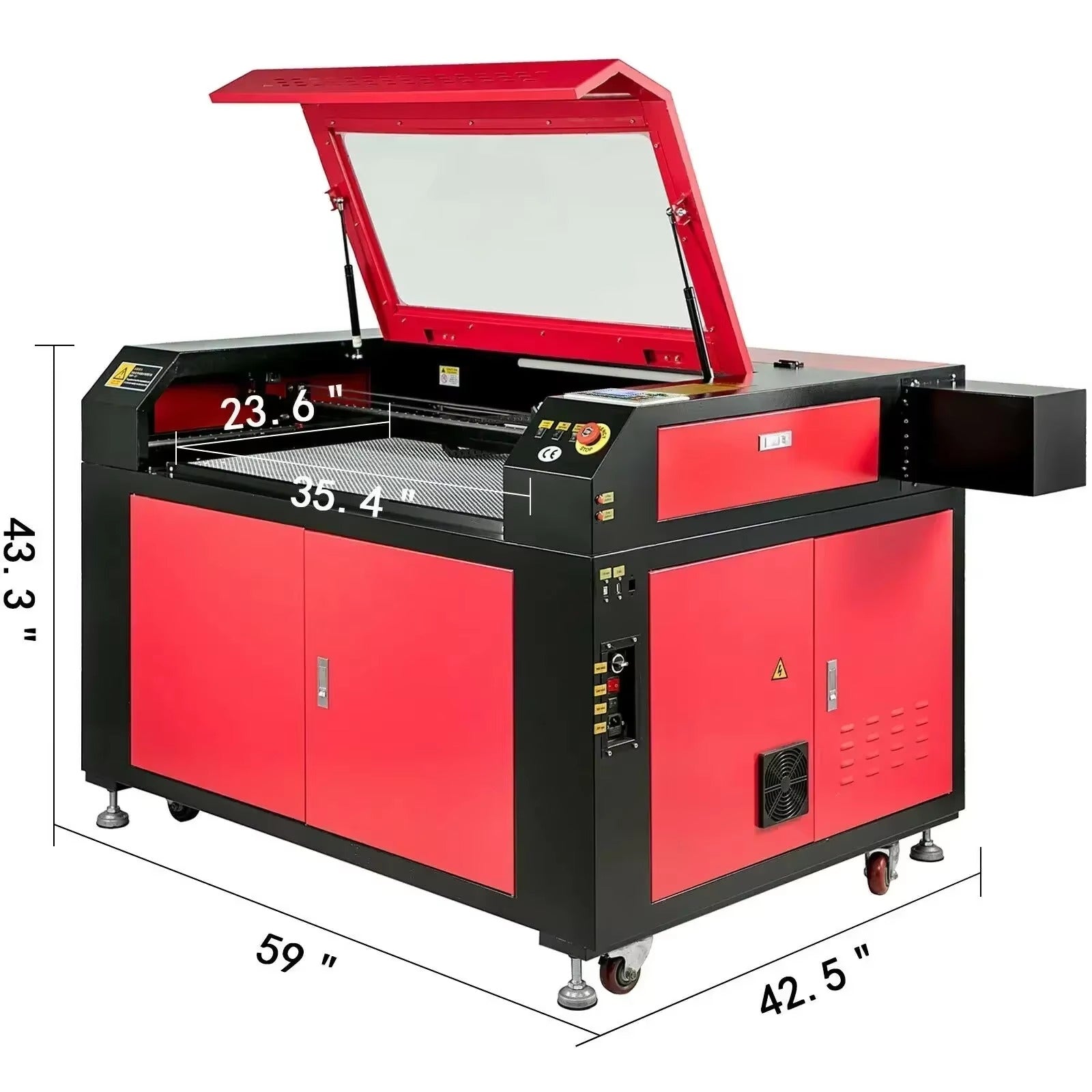 Sihao 9060 incisore laser CO2 100W Ruida USB legno acrilico