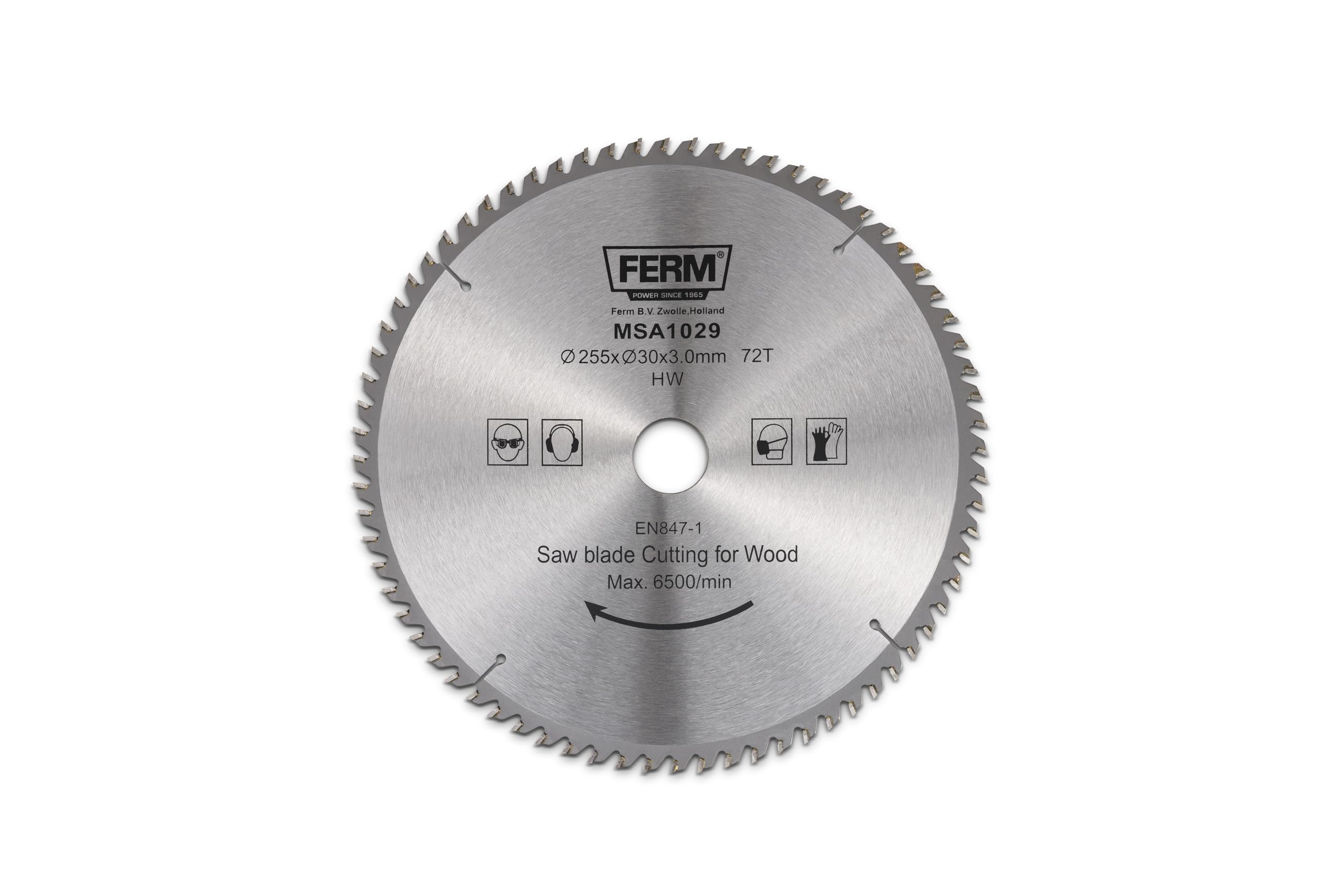 FERM MSA1029 Lama circolare 255mm 72 denti