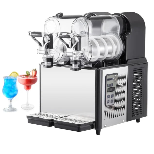 Sihao Ice Cream Maker granitore 340W 3L+3L doppia vasca
