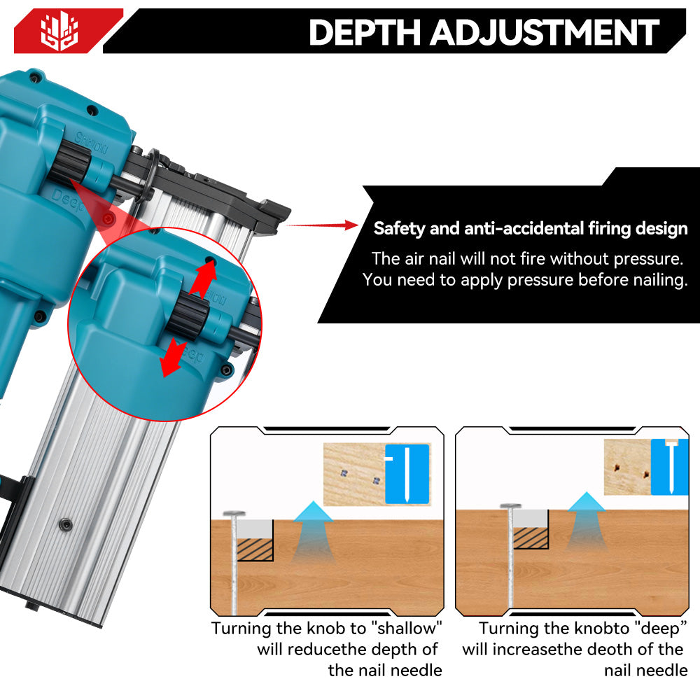 ONEVAN Woodworking Sparachiodi 2in1 F15-F50 Blu solo corpo