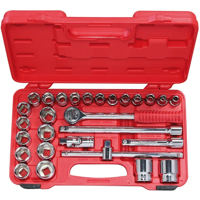 Valex Chiavi a Bussola 30 Pezzi Valigetta 1/2" CRV