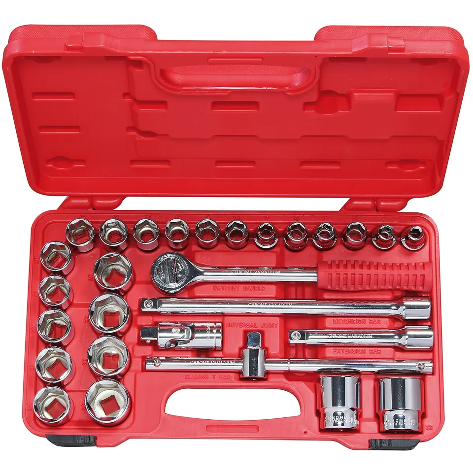 Valex Chiavi a Bussola 30 Pezzi Valigetta 1/2" CRV