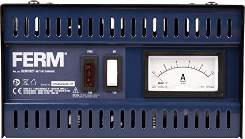 FERM BCM1021 Caricabatterie Auto Moto 6-12V 5A 75Ah