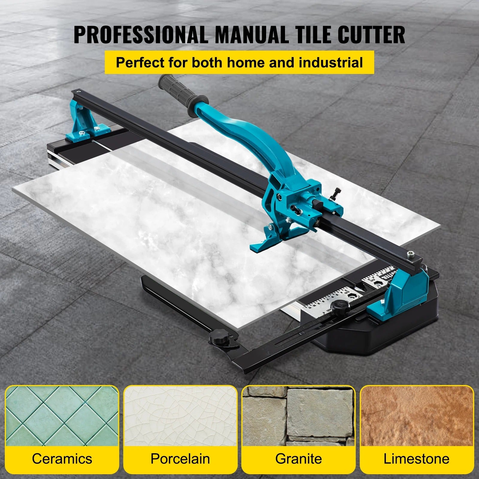 Sihao Tools Tagliapiastrelle Manuale 47" Laser Ceramica Gres