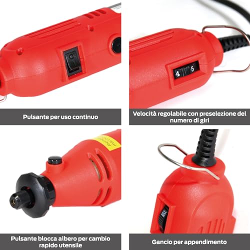 Valex Universal 231 multiutensile 135W con 3 mandrini