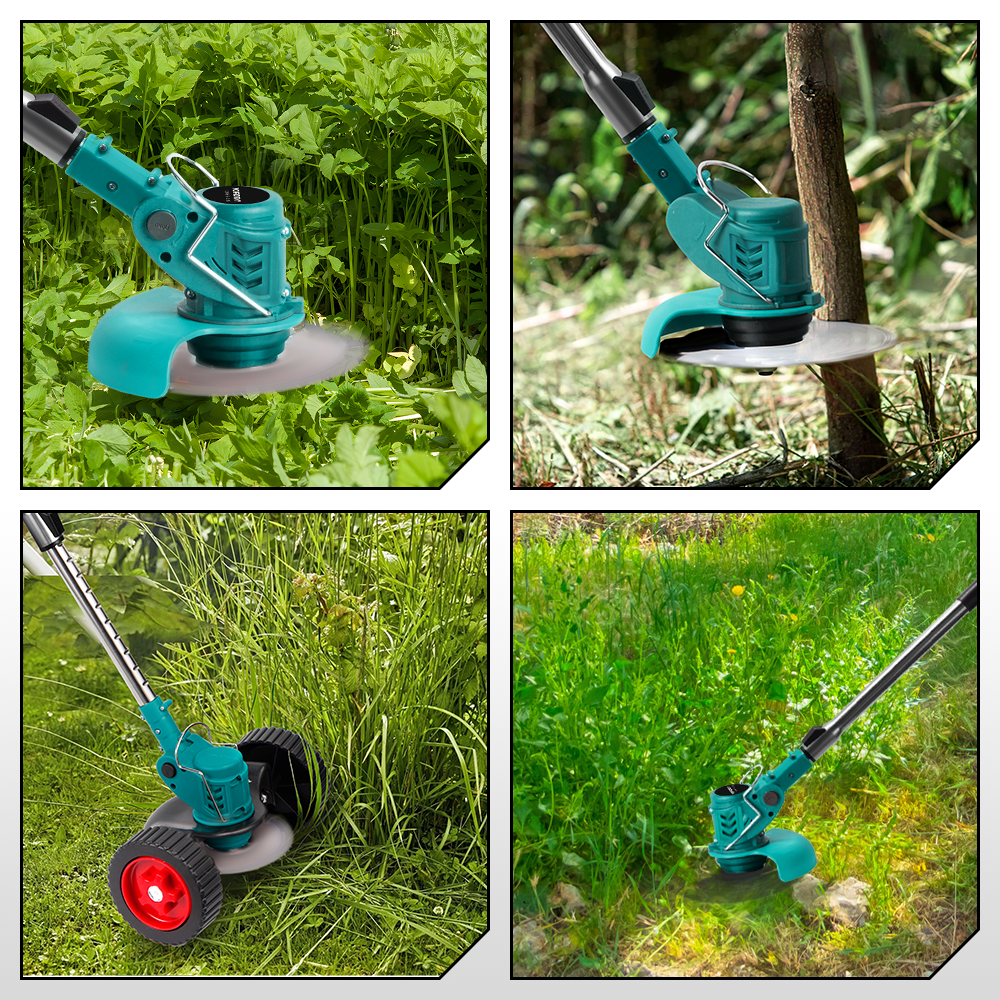 ONEVAN Garden Tools decespugliatore 300W 3 lame 2 batterie EU