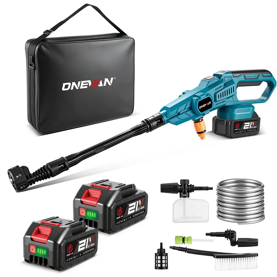 ONEVAN Automotive Tools idropulitrice batteria 12Bar 2 batterie