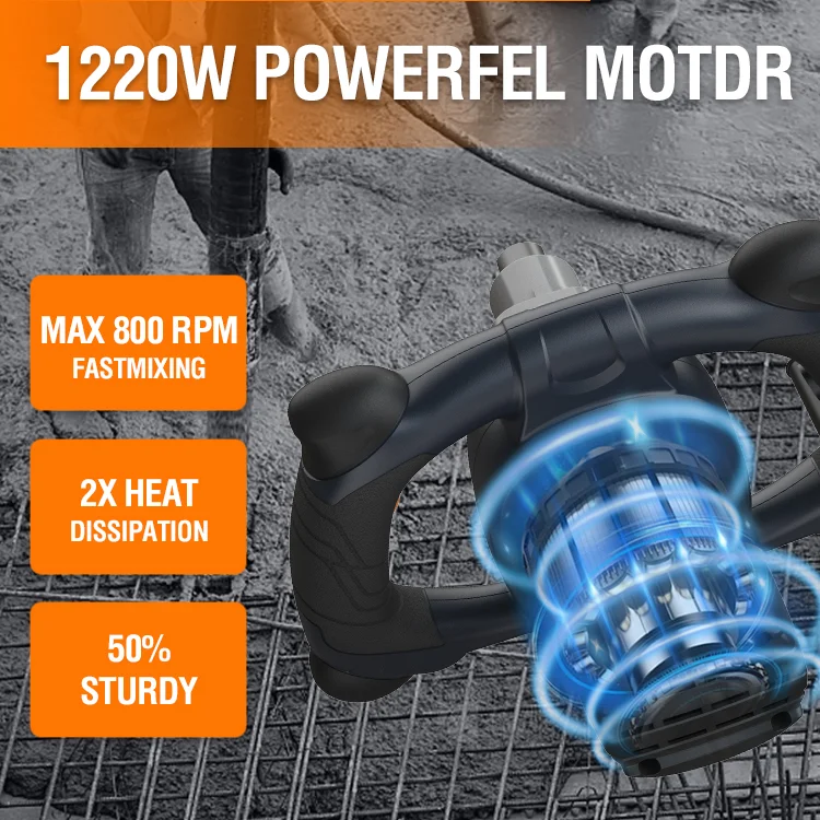 MAXXT MPM1200 Miscelatore Elettrico 1220W 120 mm 80 L
